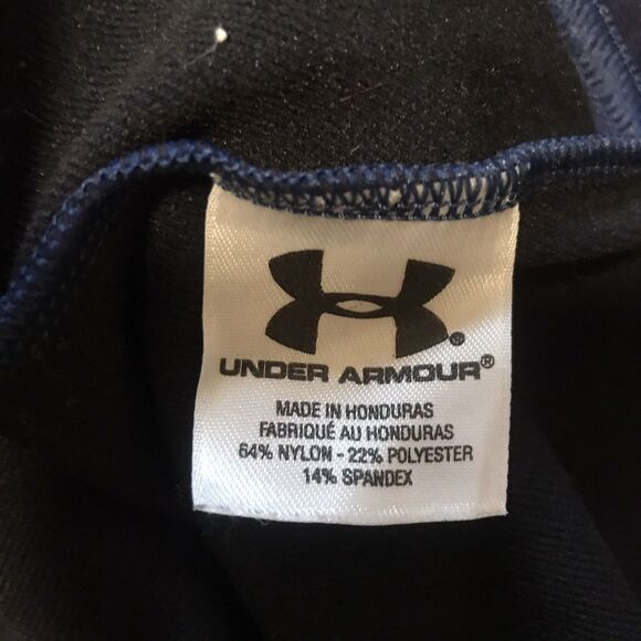 Under Armour Shirt Men XL Blue Gaiter Mock Neck Fitted Coldgear Logo Base Layer - Picture 8 of 8